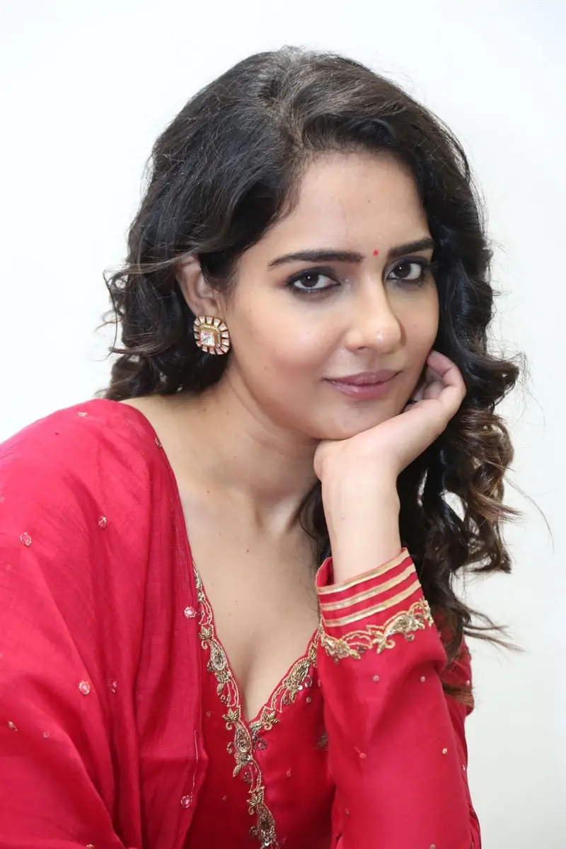 Malvi Malhotra at Tiragabadara Saami Movie Interview